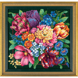 Kreuzstich | Blumenpracht -  36x36 cm