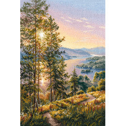 Kreuzstich | Sonnenaufgang -  23x35 cm