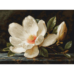 Kreuzstich | Magnolien Tau -  38x28 cm