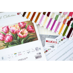 Kreuzstich | Elegante Tulpen (L) -  56x32 cm