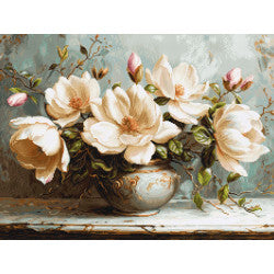Kreuzstich | Zauberhafte Magnolien -  27x20 cm