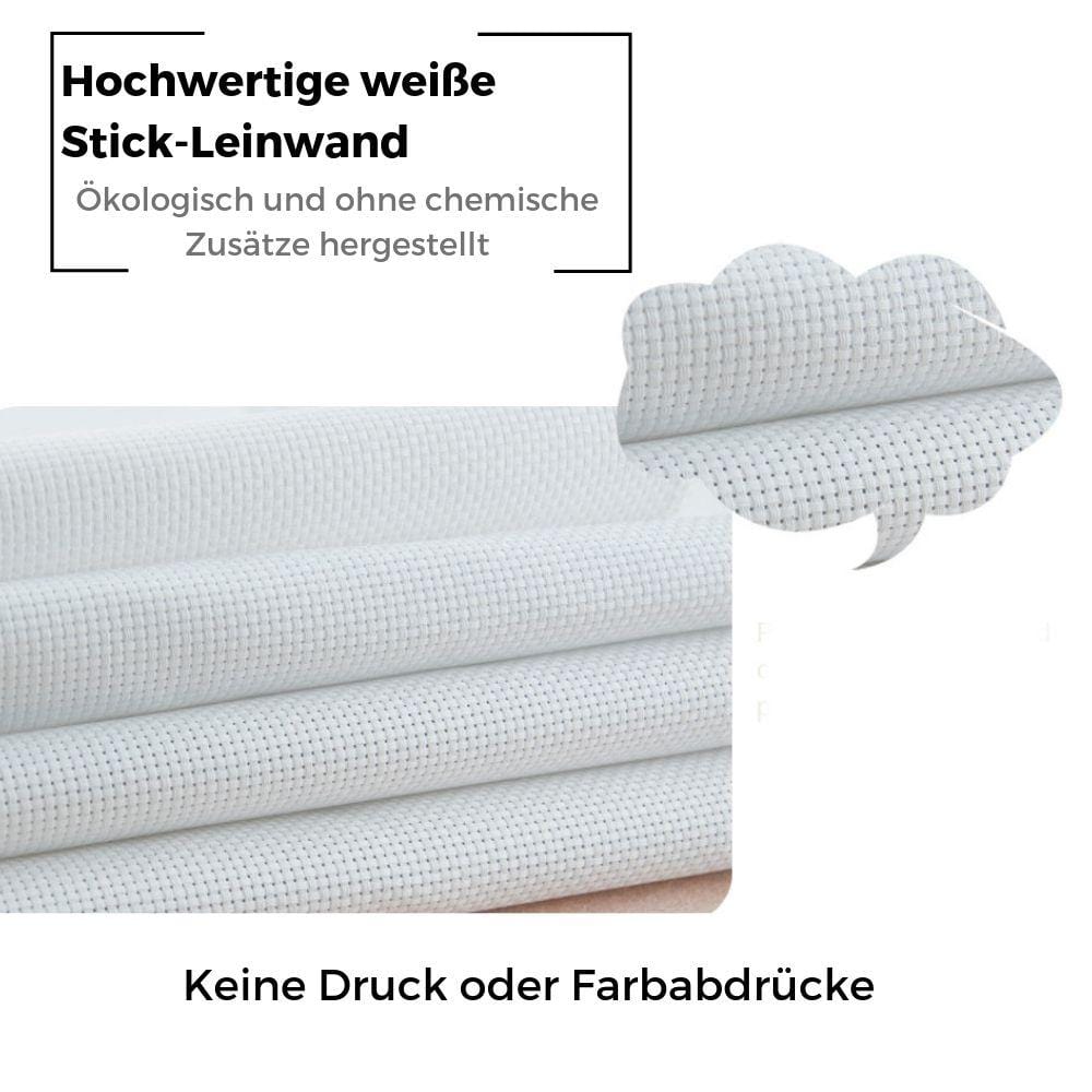 Kreuzstich -  Abstraktes buntes Pferd | 30x30 cm - Diy - Fadenkunst