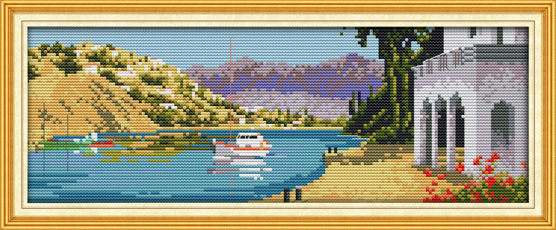 Kreuzstich - Lago Italiano  | 17 x 6 cm