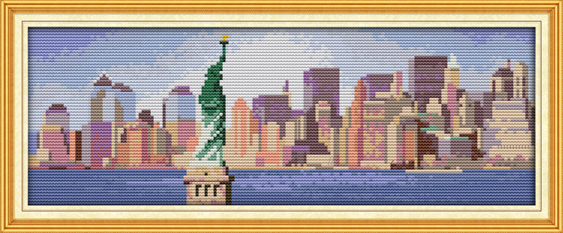 Kreuzstich - New York City | 17x 6 cm