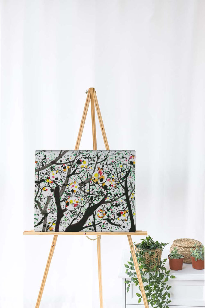 Kreuzstich - abstrakte Baum Landschaft | 115x60 cm - Diy - Fadenkunst