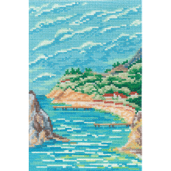 Kreuzstich - Küstenlandschaft | 12x18 cm