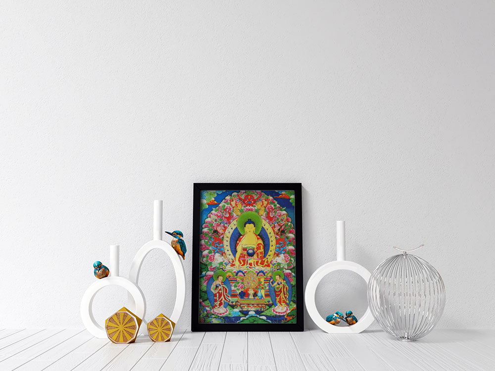 Kreuzstich - Buddha bunt | 60x80 cm - Diy - Fadenkunst
