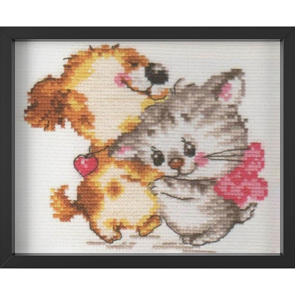 Kreuzstich - Ich Bete Sie An | 15x15 cm - Diy - Fadenkunst