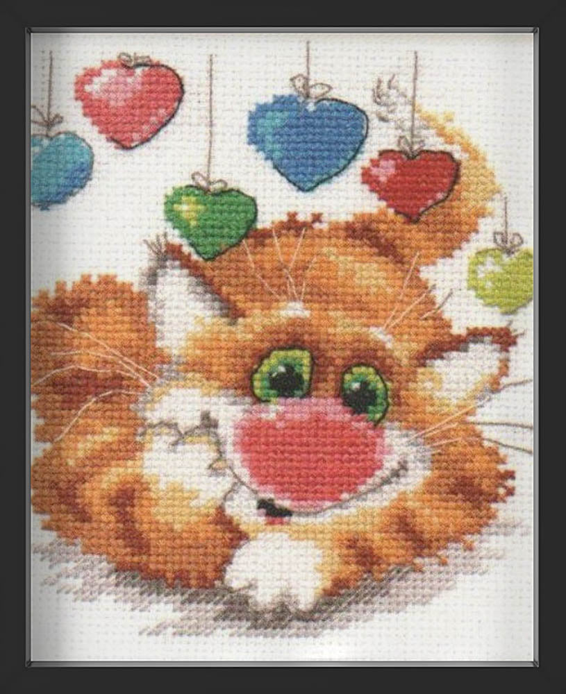 Kreuzstich - Herzlichen Glückwunsch zum Geburtstag | 15x15 cm - Diy - Fadenkunst