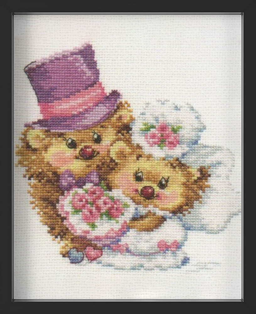 Kreuzstich - Für immer | 20x15 cm - Diy - Fadenkunst