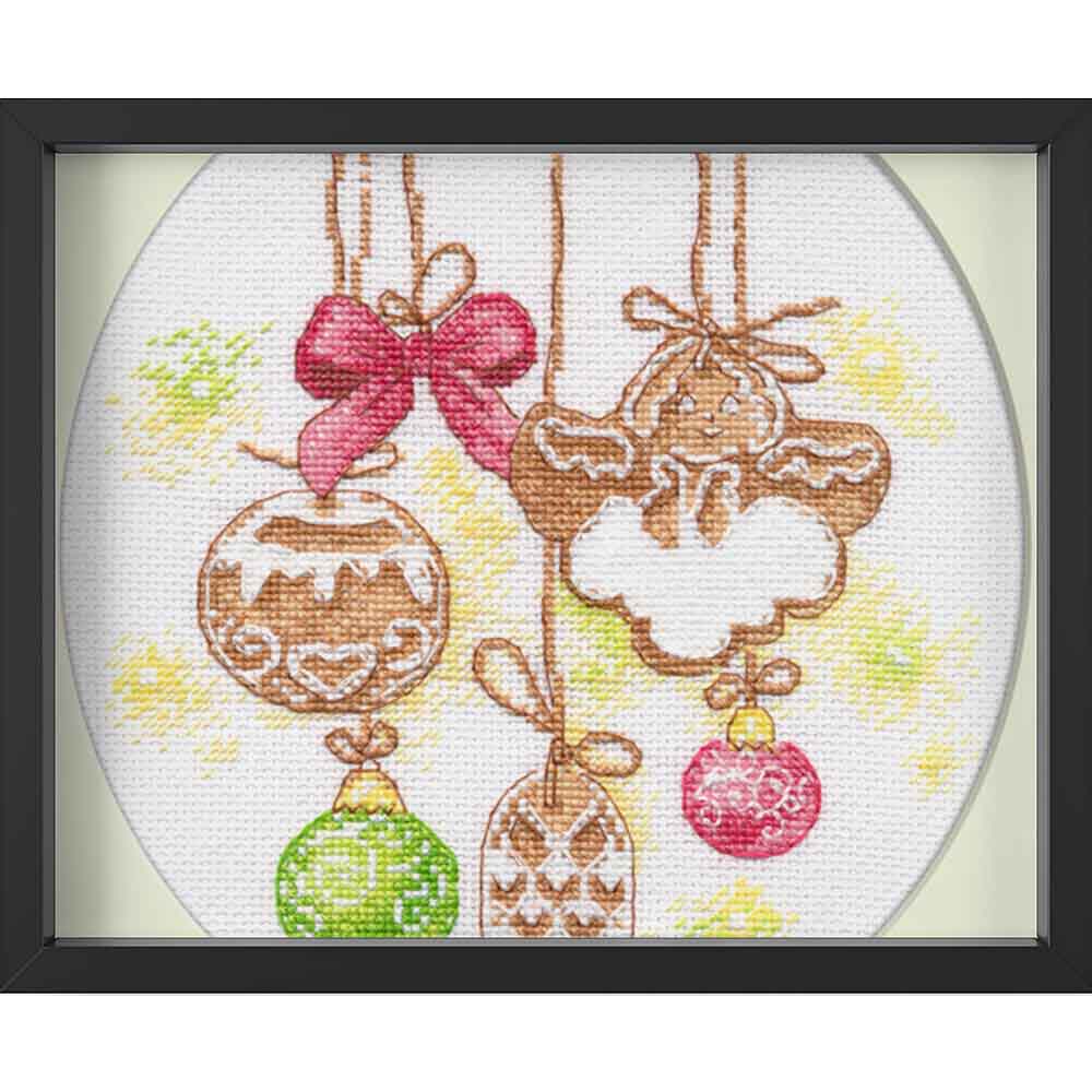 Kreuzstich - Gingerbread | 20x20 cm - Diy - Fadenkunst