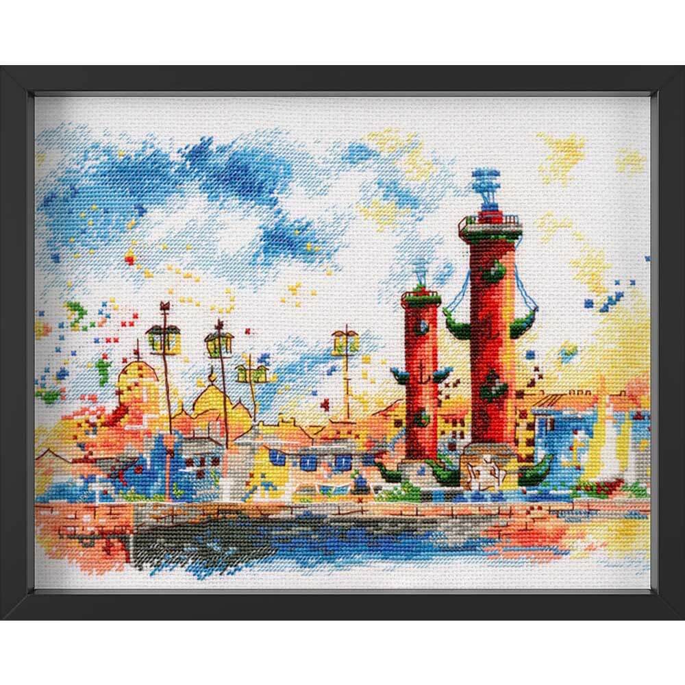 Kreuzstich - Vasilievsky Island  | 30x20 cm - Diy - Fadenkunst