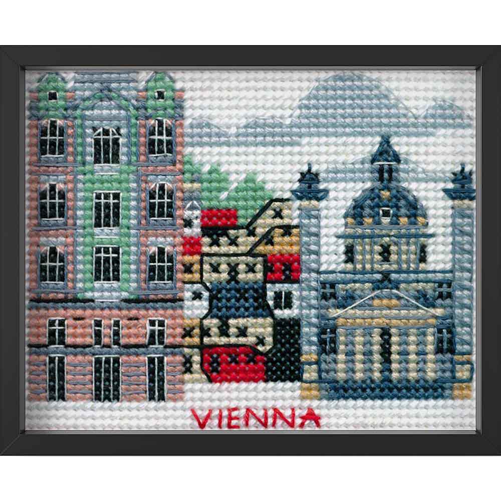 Kreuzstich - Vienna | 10x10 cm - Diy - Fadenkunst
