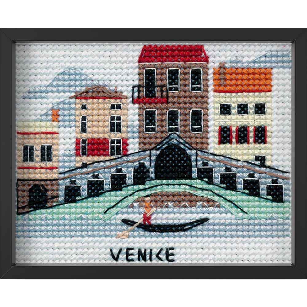 Kreuzstich - Venice | 10x10 cm - Diy - Fadenkunst