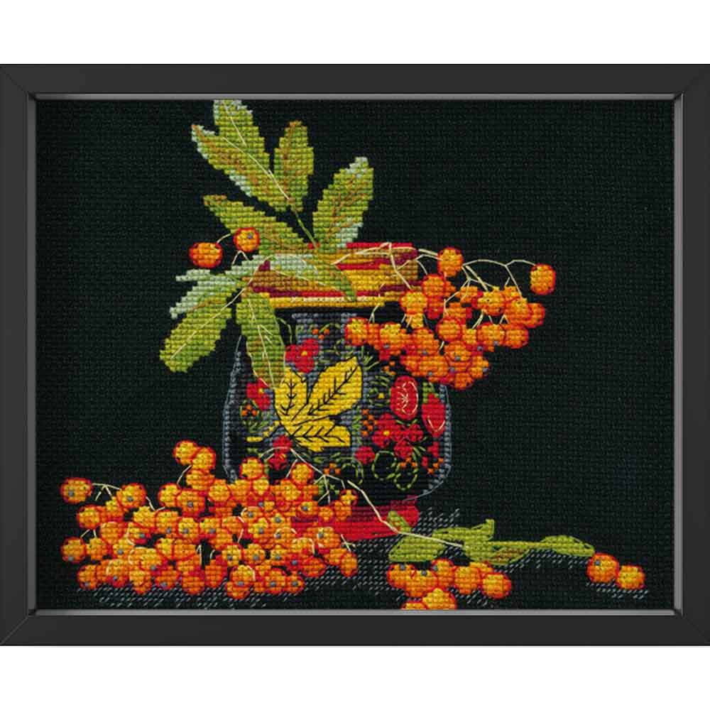 Kreuzstich - Rowan | 20x20 cm - Diy - Fadenkunst