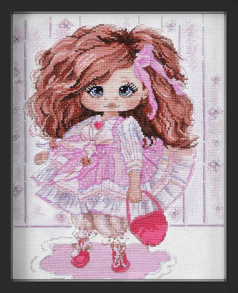 Kreuzstich - Puppe Arisha | 30x25 cm - Diy - Fadenkunst