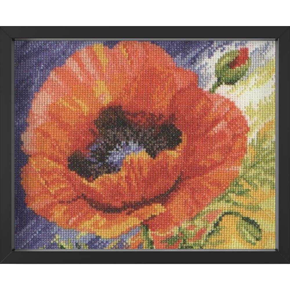 Kreuzstich - Kuss des Sommers | 20x20 cm - Diy - Fadenkunst