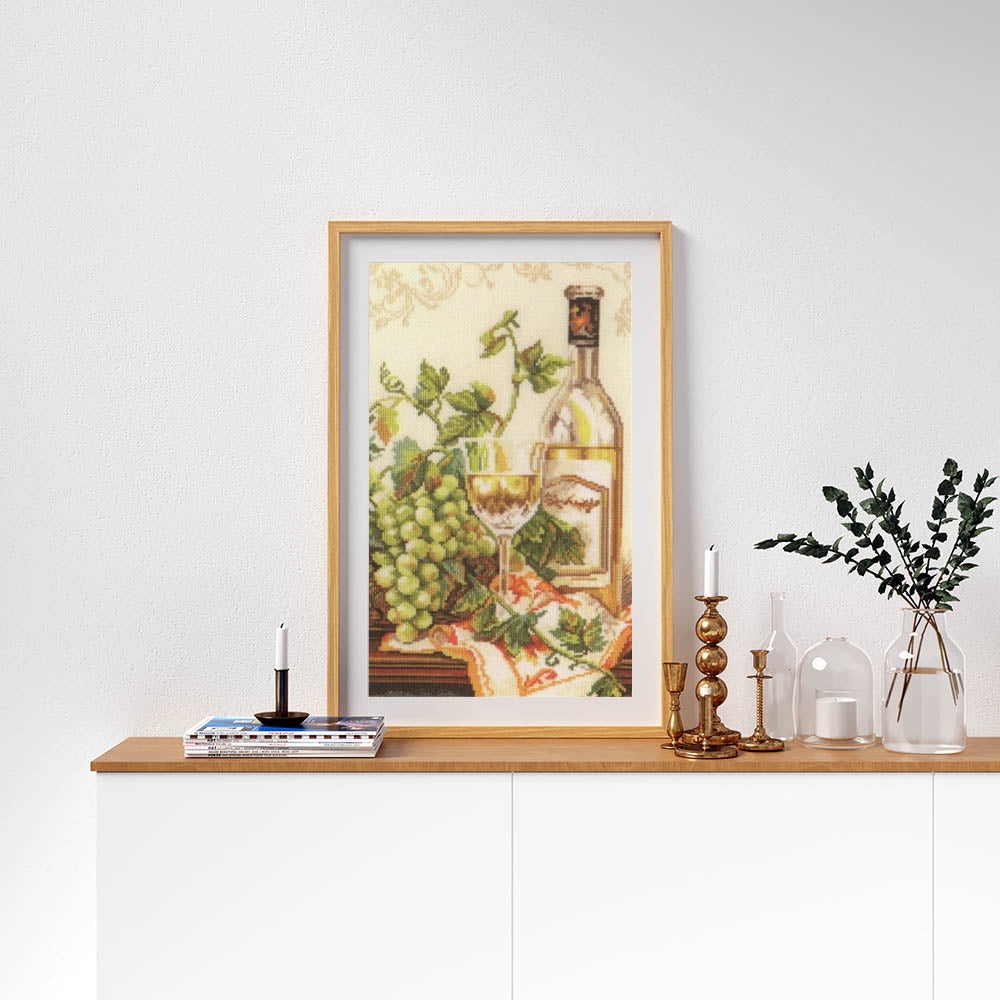 Kreuzstich - Chardonnay | 30x40 cm - Diy - Fadenkunst