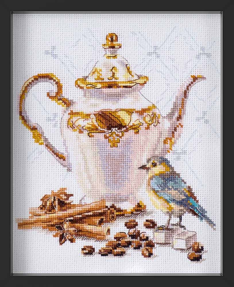 Kreuzstich - Kaffeekenner | 15x20 cm - Diy - Fadenkunst