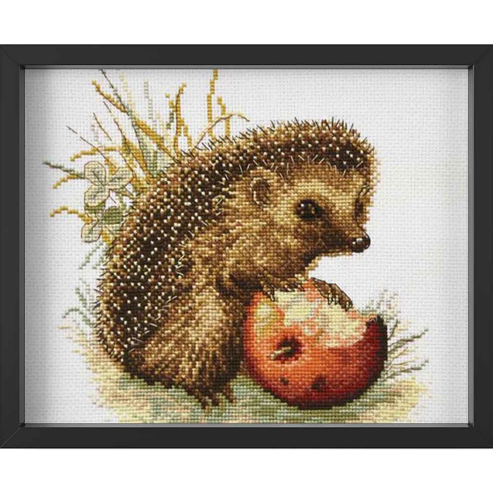 Kreuzstich - Stacheliger Feinschmecker | 25x25 cm - Diy - Fadenkunst