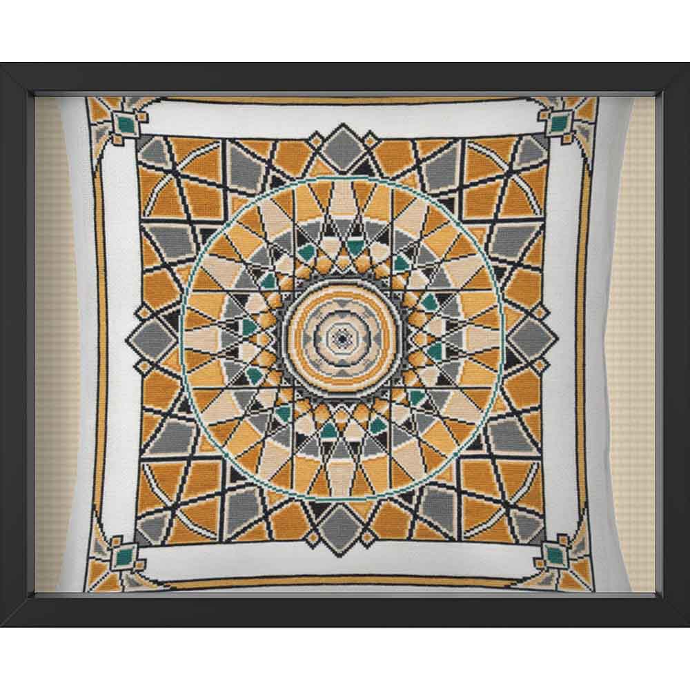 Kreuzstich - Kaleidoskop 1 | 40x40 cm - Diy - Fadenkunst