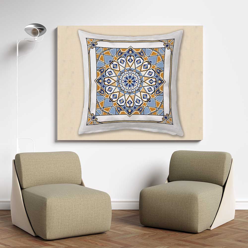 Kreuzstich - Kaleidoskop 2 | 40x40 cm - Diy - Fadenkunst