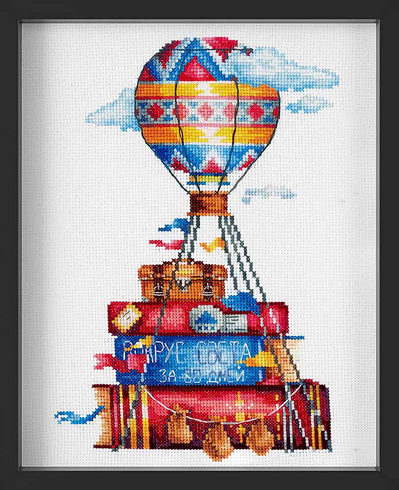 Kreuzstich - Reisegeschichten | 15x25 cm - Diy - Fadenkunst