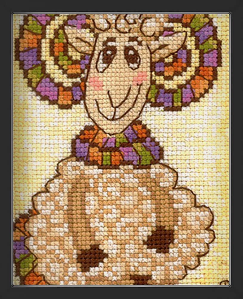 Kreuzstich - Modisches Halstuch | 10x15 cm - Diy - Fadenkunst