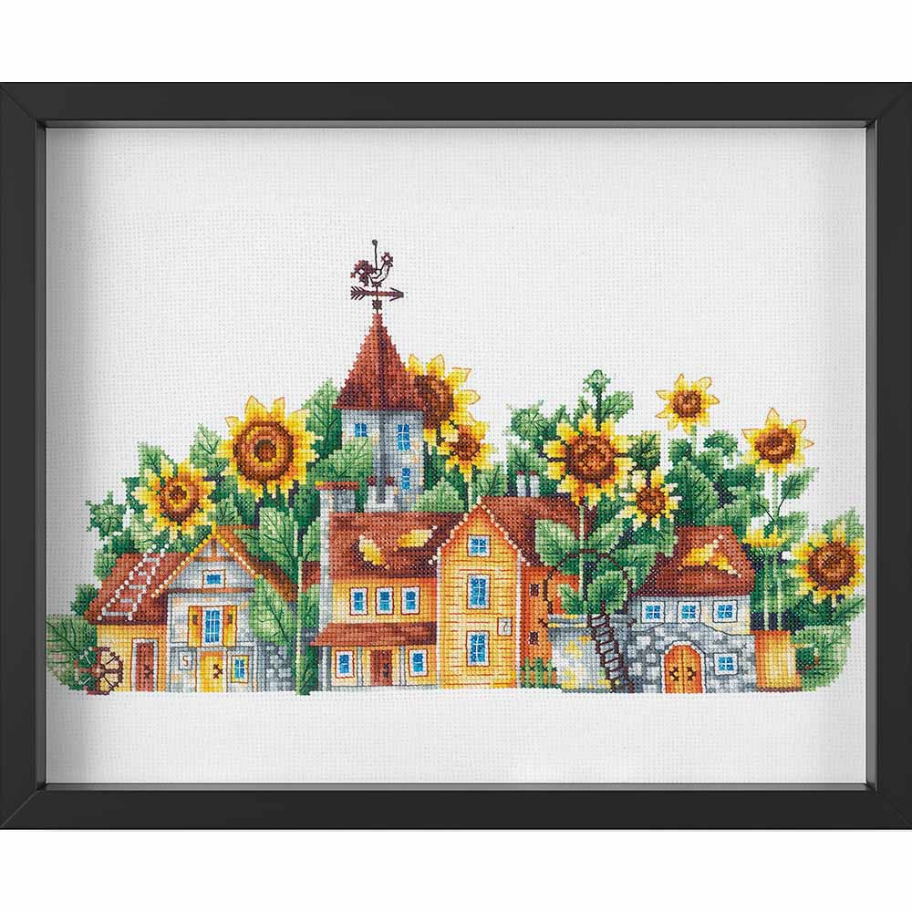 Kreuzstich - Land der Sonne | 30x15 cm - Diy - Fadenkunst