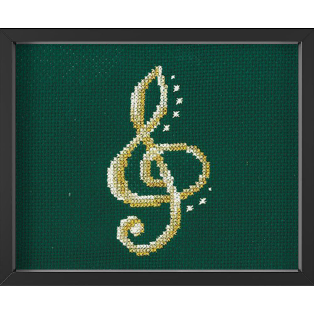 Kreuzstich - Schmuck-Doppelschlüssel | 15x15 cm - Diy - Fadenkunst