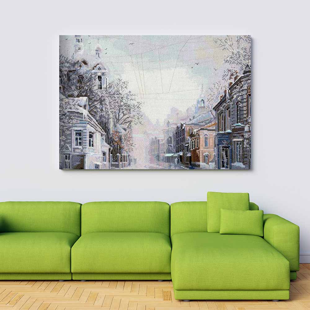 Kreuzstich - Zamoskvorechje | 30x50 cm - Diy - Fadenkunst