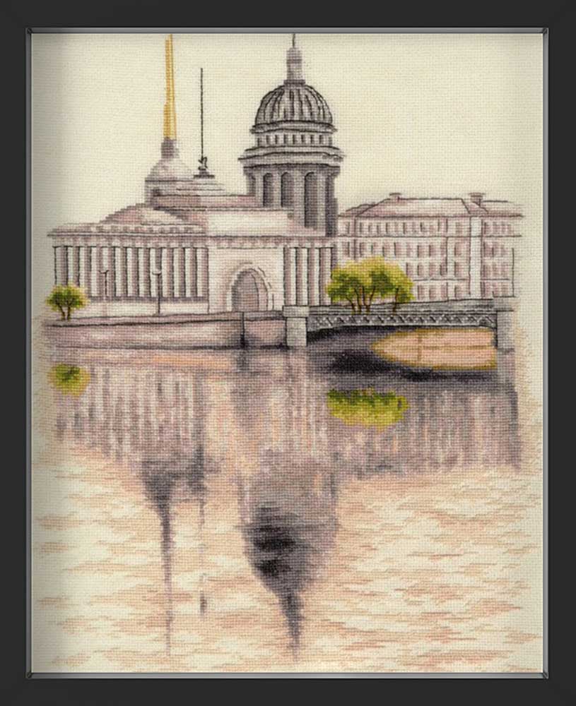 Kreuzstich - Das St. Petersburger Motiv | 40x30 cm - Diy - Fadenkunst