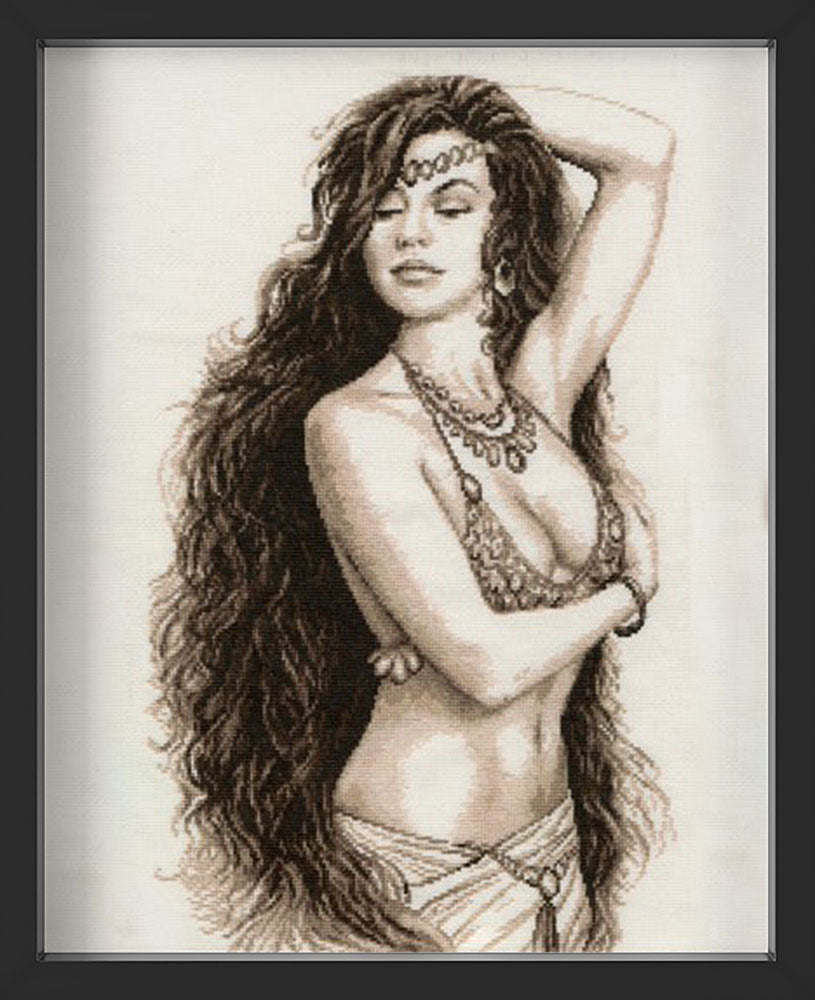 Kreuzstich - Shakira | 40x25 cm - Diy - Fadenkunst