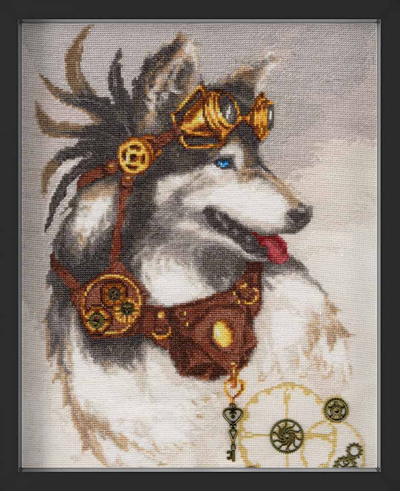 Kreuzstich - Zeitwächter | 40x30 cm - Diy - Fadenkunst