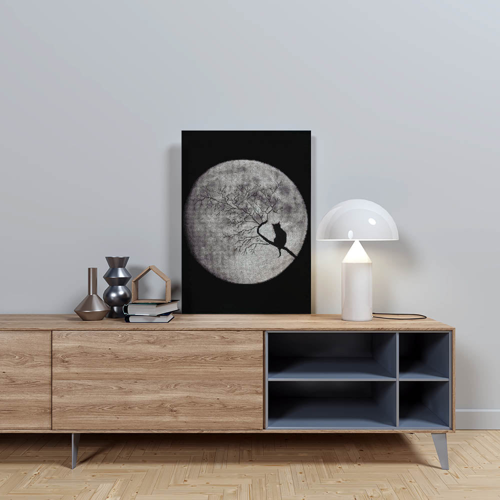 Kreuzstich - Mondsonate | 30x30 cm - Diy - Fadenkunst