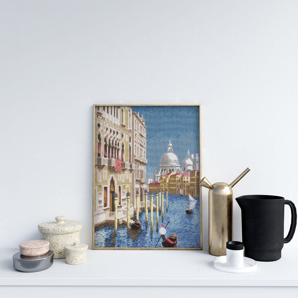 Kreuzstich - Das schöne Venedig | 35x25 cm - Diy - Fadenkunst