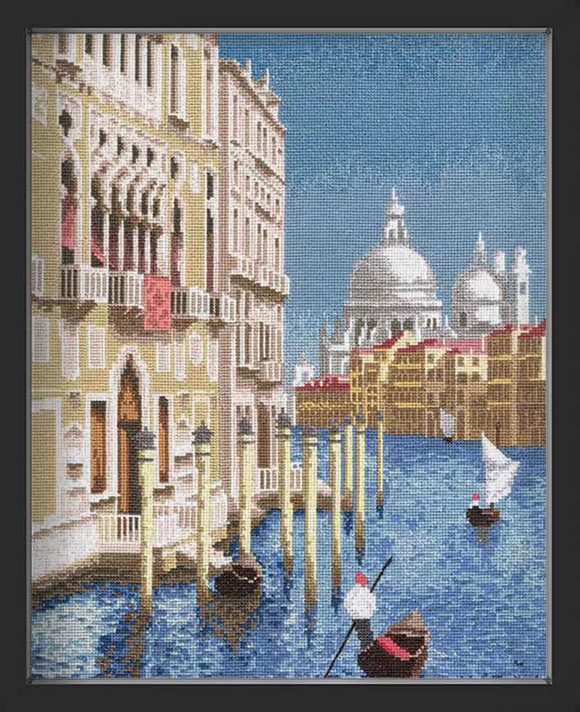 Kreuzstich - Das schöne Venedig | 35x25 cm - Diy - Fadenkunst