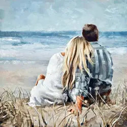 Diamond Painting - Verliebt am Meer | 38x38 cm