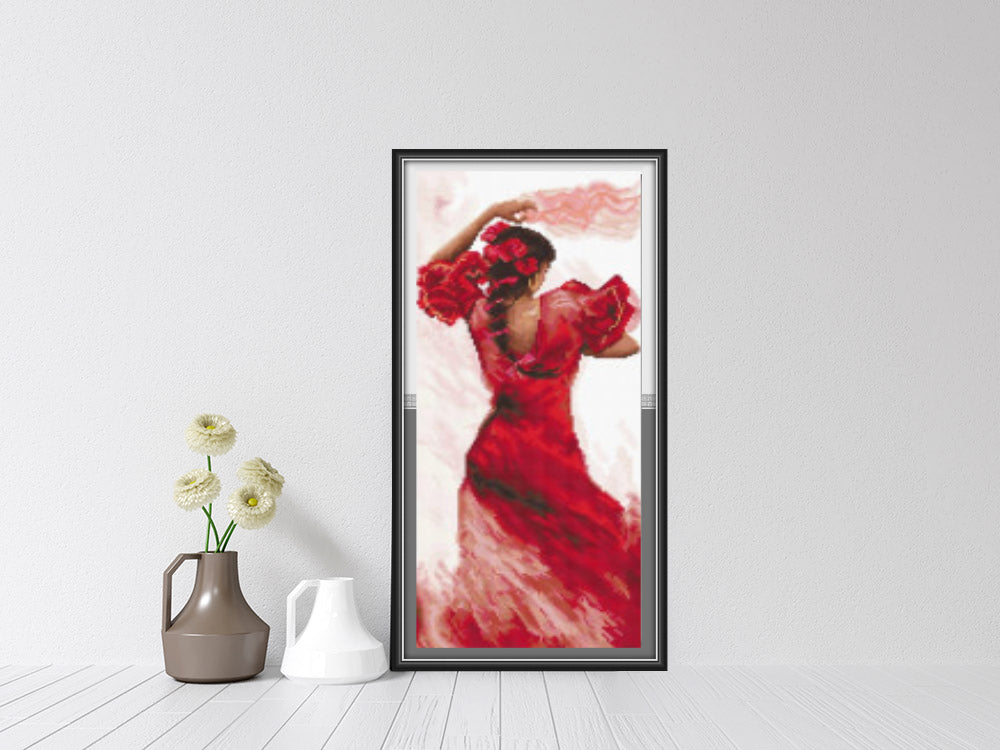 Kreuzstich - Flamenco 2 | 14x36 cm