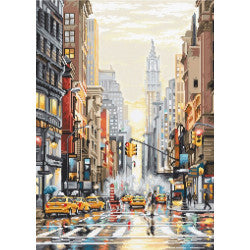 Kreuzstich - Fifth Avenue New York | 40x29 cm