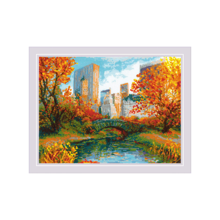 Kreuzstich -  | Central Park Manhattan - 40x30 cm