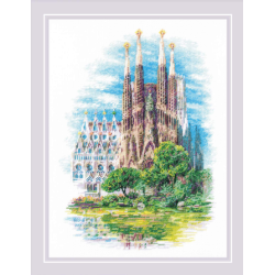 Kreuzstich -  | Sagrada Familia  30x40 cm