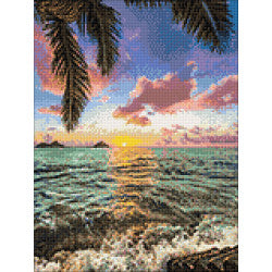 Diamond Painting - Sonnenuntergang im Meer | 30x40 cm