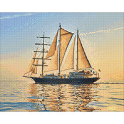 Diamond Painting - Segelschiff | 50x40 cm